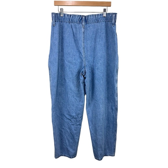 NWOT Madewell Pull-On Balloon Jeans in Closson Wash Paperbag Edition Sz Large - Picture 8 of 9